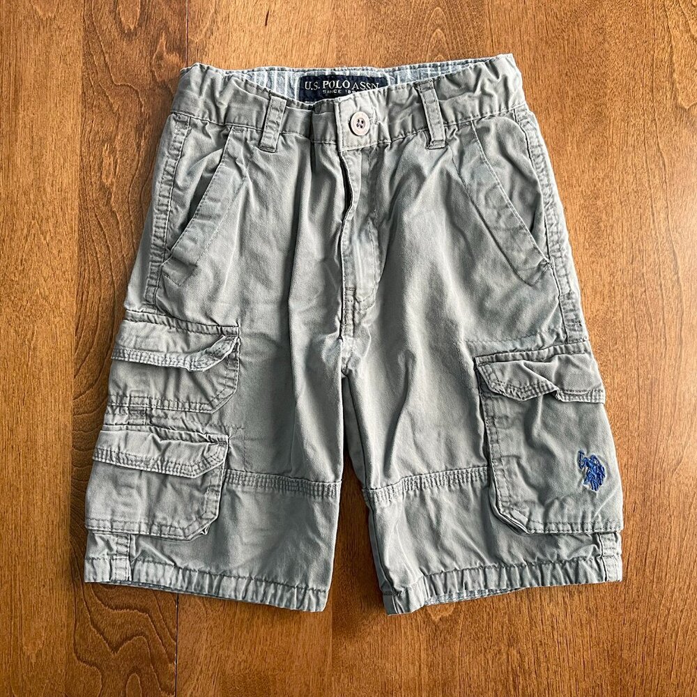 U.S. Polo Assn. gray cargo shorts 6